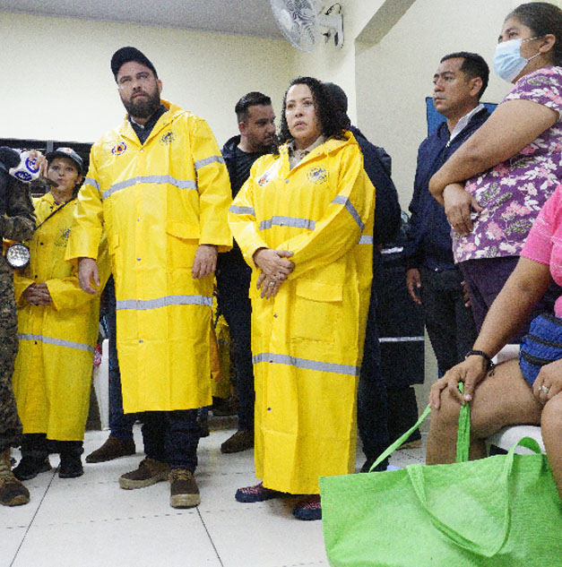 Alcalde Mario Durán y autoridades del GOES atienden nuevas afectaciones por lluvias en la capital